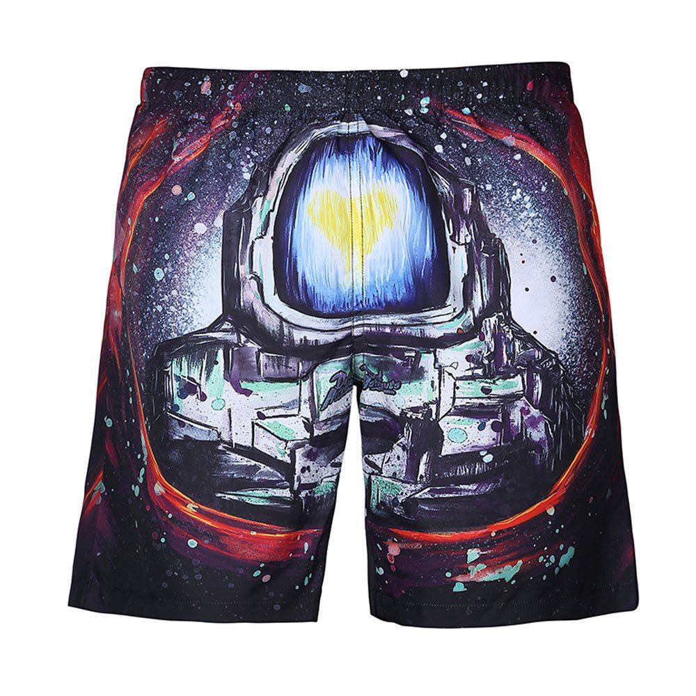 

Men's Summer Casual Beach Quick Dry Loose Swimming Trunks, Multi-t