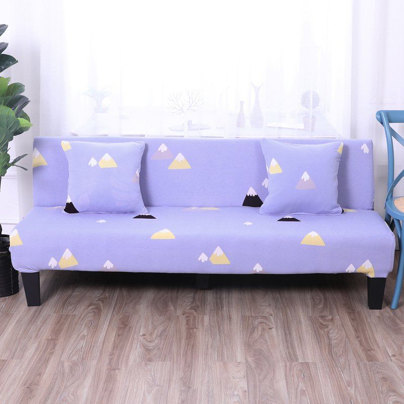 

Sofa Cover for Armless Sofa with Printed Cloth, Multi-k