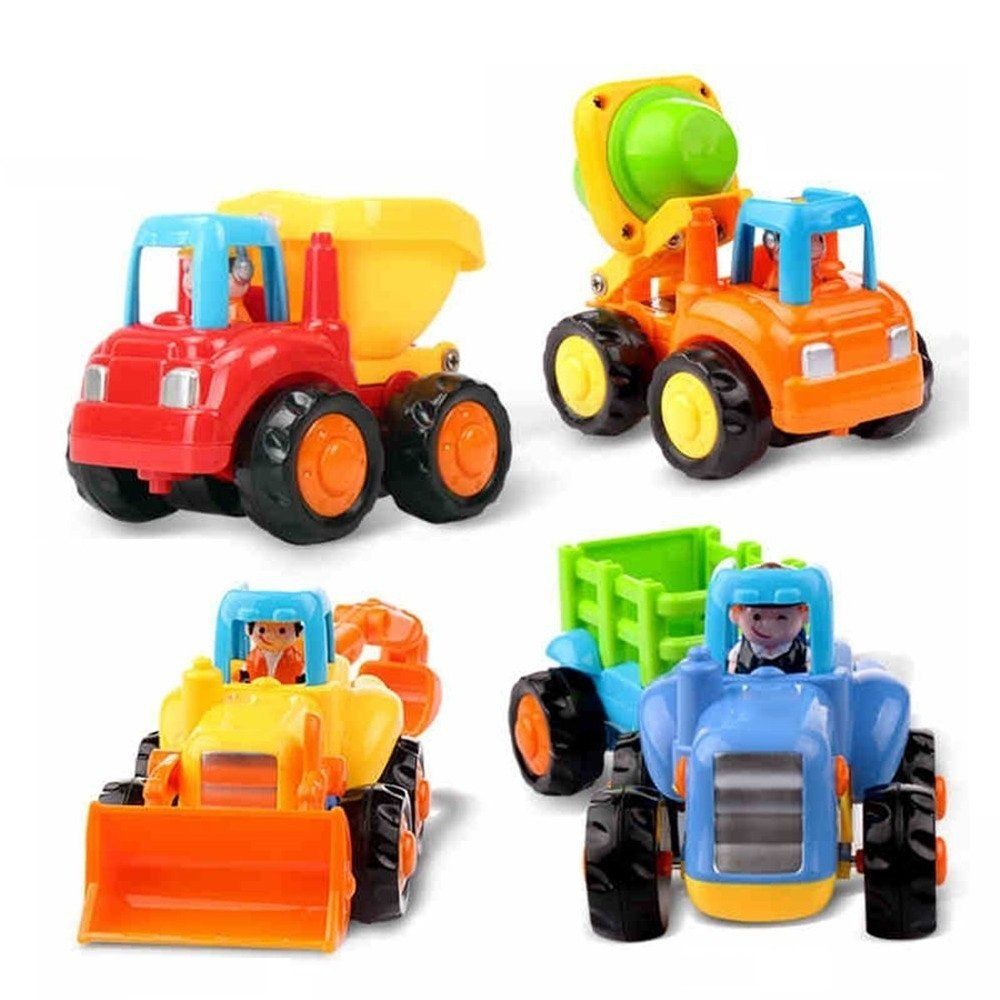 

Early Education 1 Year Old Baby Toy Push and Go Car Toy Set, Multi