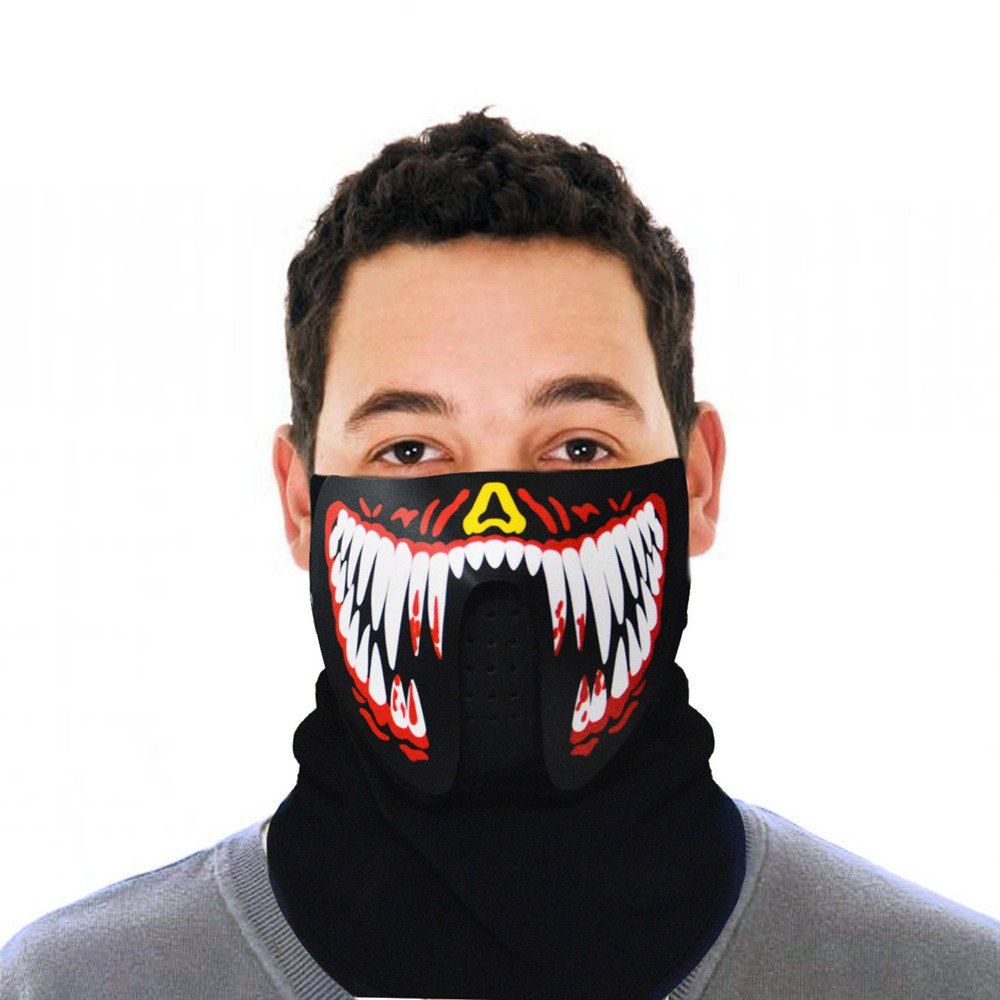 

Music Party Halloween Light Up Mask, Black