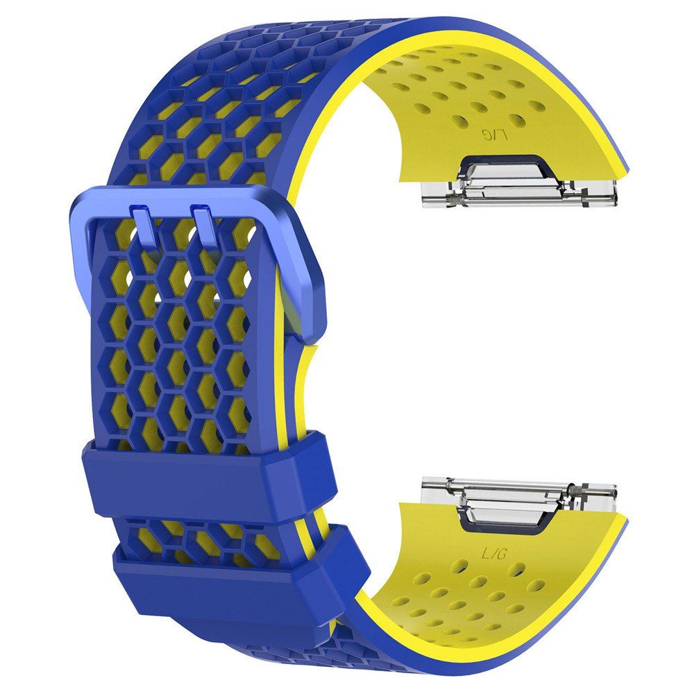 

Soft Silicone Sport Wristbands for Fitbit Ionic Watch Strap Band Replacement, Blue orchid