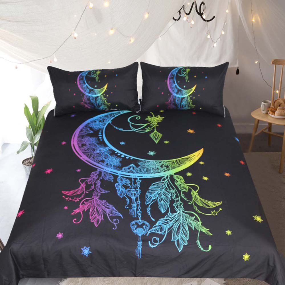 41 Off 2020 Colorful Bedding Moon Duvet Cover Set 3pcs In