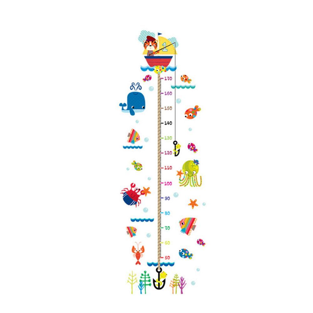 

Cute Kitten Height Wall Cartoon Sticker Decoration, Multi