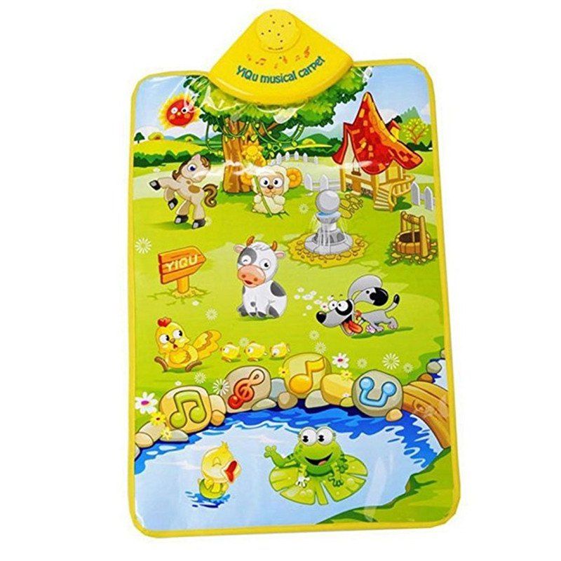 

Music Hanging Carpet Happy Farm Pattern and Piano Playing Toy, Multi-b