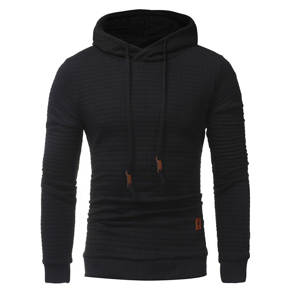 

Autumn Men's Long Sleeved Hoodie, Black
