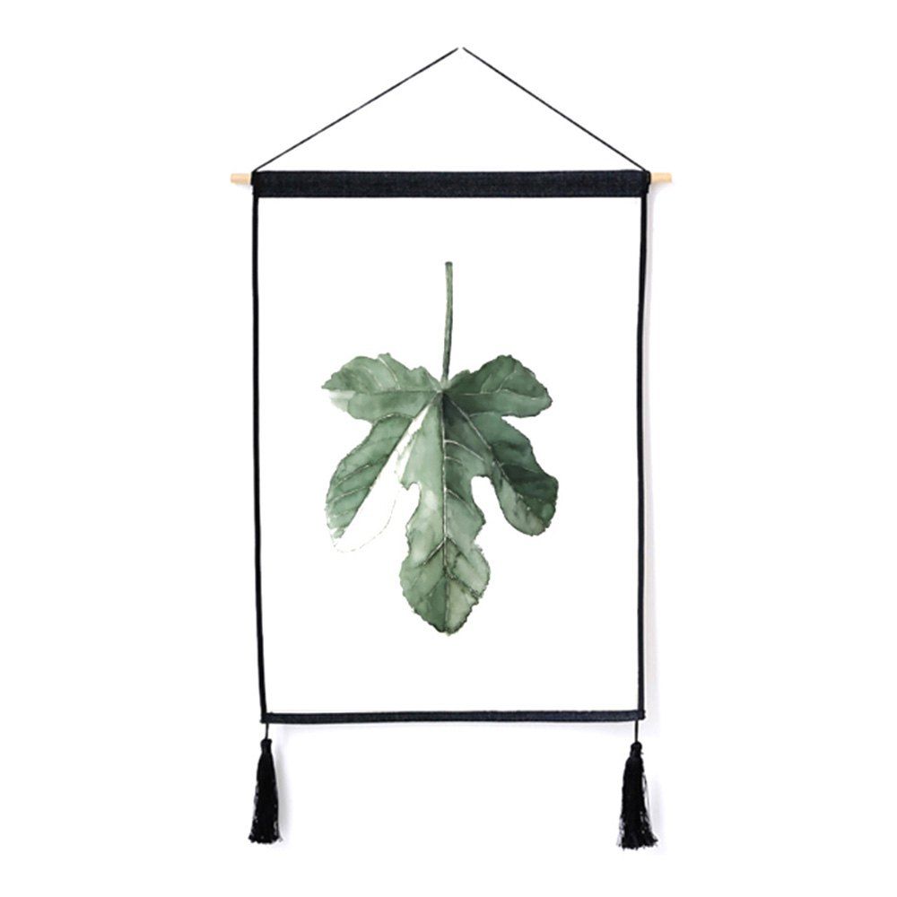 

Fashion Plant Decoration Hanging Cloth Print, Sage green
