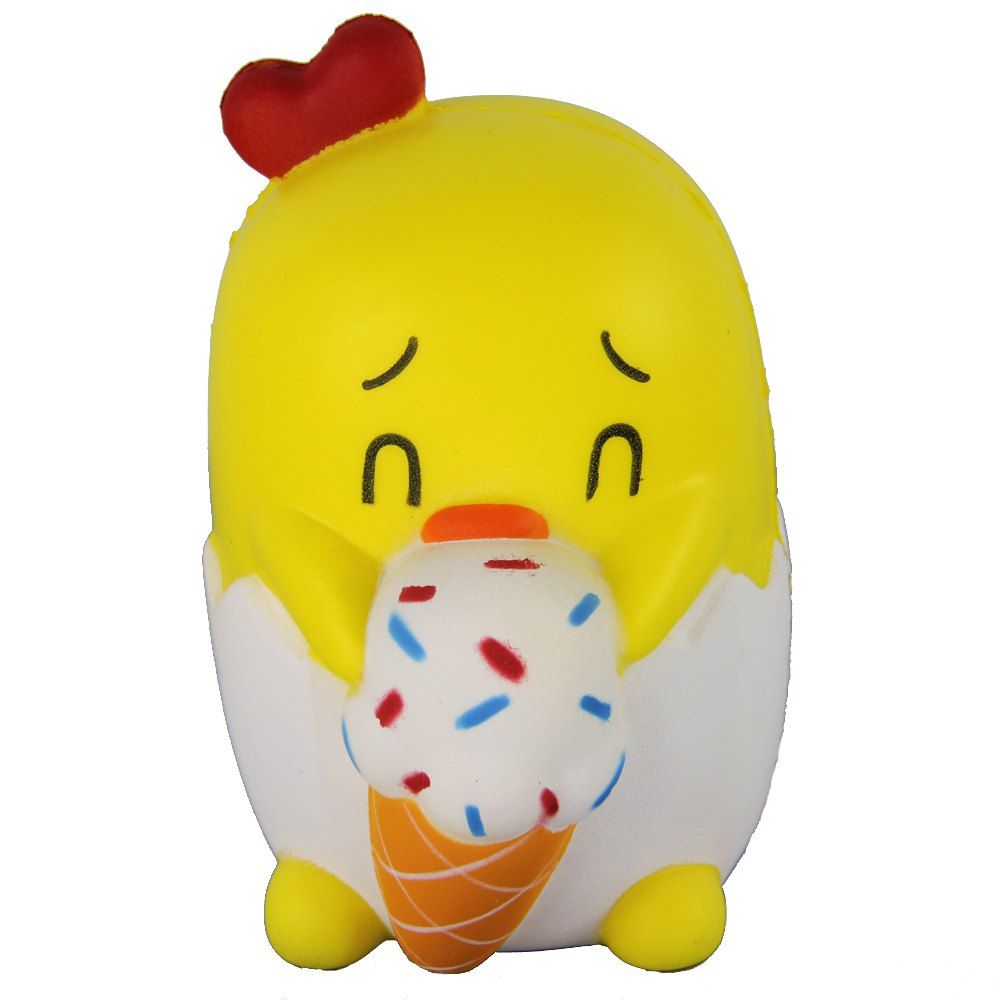 

Jumbo Squishy Yellow Chick Toys, Multi-b