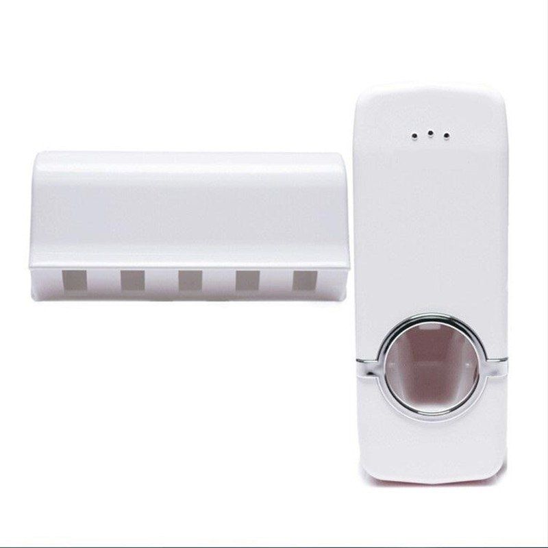 

1 Set Tooth Brush Holder Automatic Toothpaste Dispenser, White