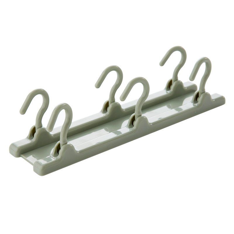 

Kitchen Cupboard 6 Hook Organizer Pantry Chest Tools Towels Hanger, Blue green
