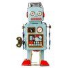 La mécanique mécanique vintage liquident des jouets marchant le jouet de robot de radar - multicolor 