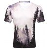 T-shirt 3D à manches courtes imprimé numérique pour homme - multicolor XL