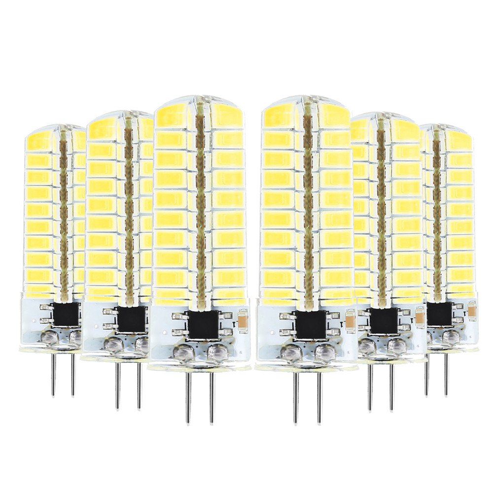 

YWXLight G4 LED Bulb 5730SMD 80LEDS 360 Beam Angle Crystal Lamp Light 6 PCS, Cool white