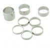 8pcs couleur argent bague d'articulation de couleur argent - Argent RING SET