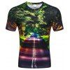 T-shirt 3D à manches courtes pour l'été numérique 3D Boulevard Homme - multicolor 3XL