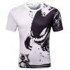T-shirt à manches courtes imprimé numérique 3D Little Ghost pour homme - multicolor M