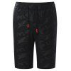Mode d'été de camouflage d'été des hommes pantalons recadrés grande taille shorts occasionnels - Noir 2XL