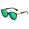 SENLAN 15708 Classic Sunglasses UV400 pour Femmes - Vert Jaune 