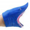 Jouet de conte de poupée de simulation de requin de gant bleu de simulation - Bleu 