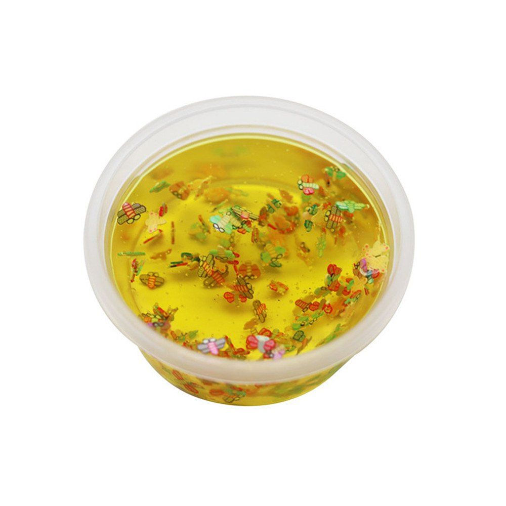 

DIY Fruit Slices Mixed Soft Clay Supplies Crystal Mud for Kid Stress Relief Toy, Yellow
