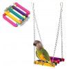 Perroquet Swing Suspension Pont Station Polonais pour les fournitures d'oiseaux - multicolor 