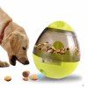 Pet Dog Tumbler Fuite Slow Food Feeder Boule Manger Prévenir Choking Puzzle Jouets - Vert Thé 
