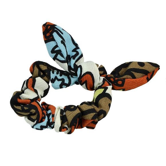 Bandeau coloré de forme de bowknot imprimé - multicolor D 