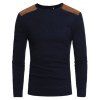 Pull à col rond en tricot décontracté pour hommes - Cadetblue XL