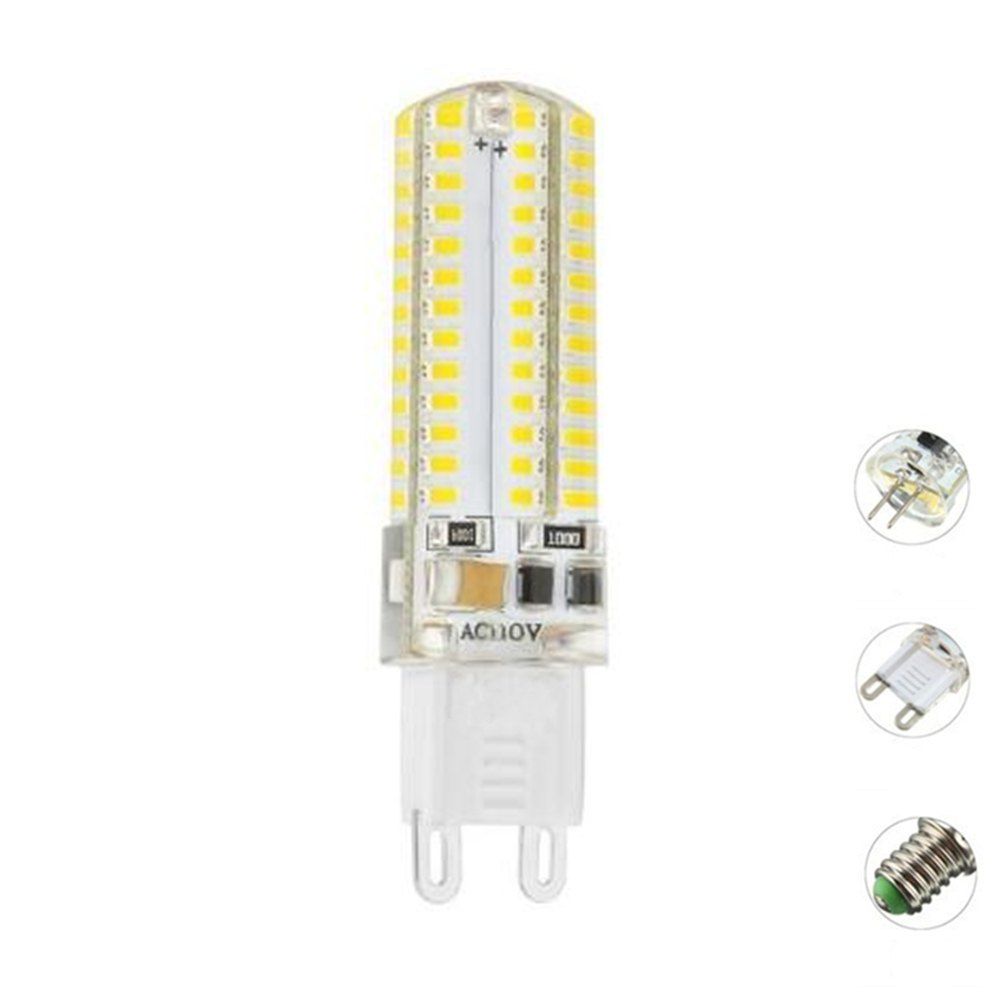 

OMTO G4  E14 SMD 3014 Silicone LED Lamp 104Led 220V Bi-pin Light, Cool white
