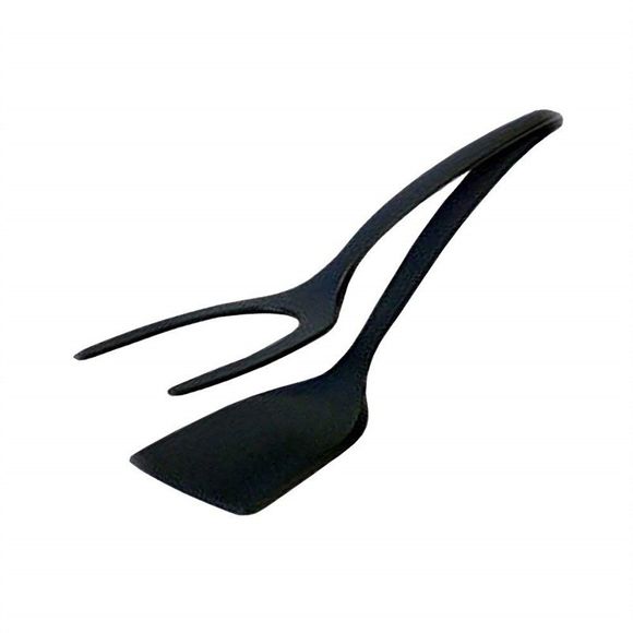 Pince à Oeufs Frits Antiadhésifs en Silicone Ustensiles de Cuisine - Noir 
