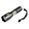 Lampe de poche télescopique UltraFire A100-COB 800 Lumens T6 à 4 vitesses - Noir 