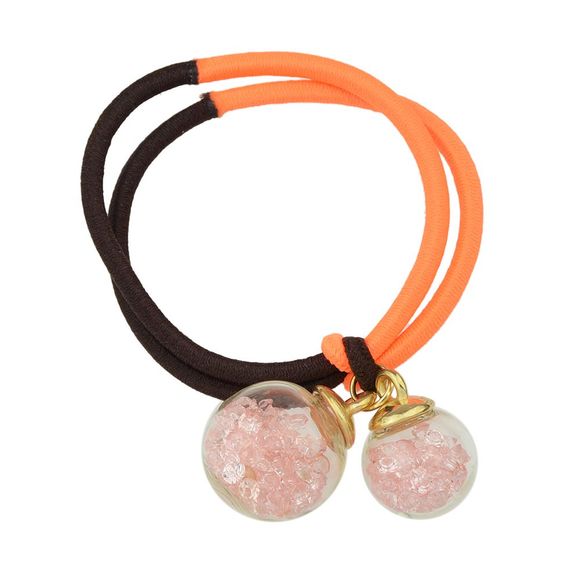 Bandeau élastique de décoration de perle de corde de couleur de bonbon - multicolor B 