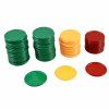 68 PCS Jeu Chips En Plastique D'apprentissage Compte Compteurs Jetons Mini Poker - multicolor A 