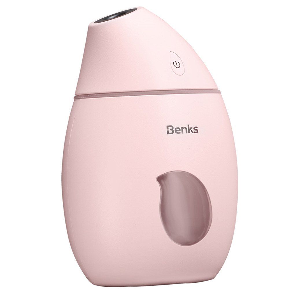 

Benks Mini Humidifier with USB LED Nightlight, Light pink