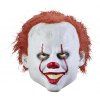 Pennywise Clown Joker Real Life Masque Fantaisie Costume Halloween - Blanc 1PC