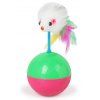 Souris Tumbler Chat Chien Jouet Ball Pet Véritable Lapin Cheveux - multicolor 