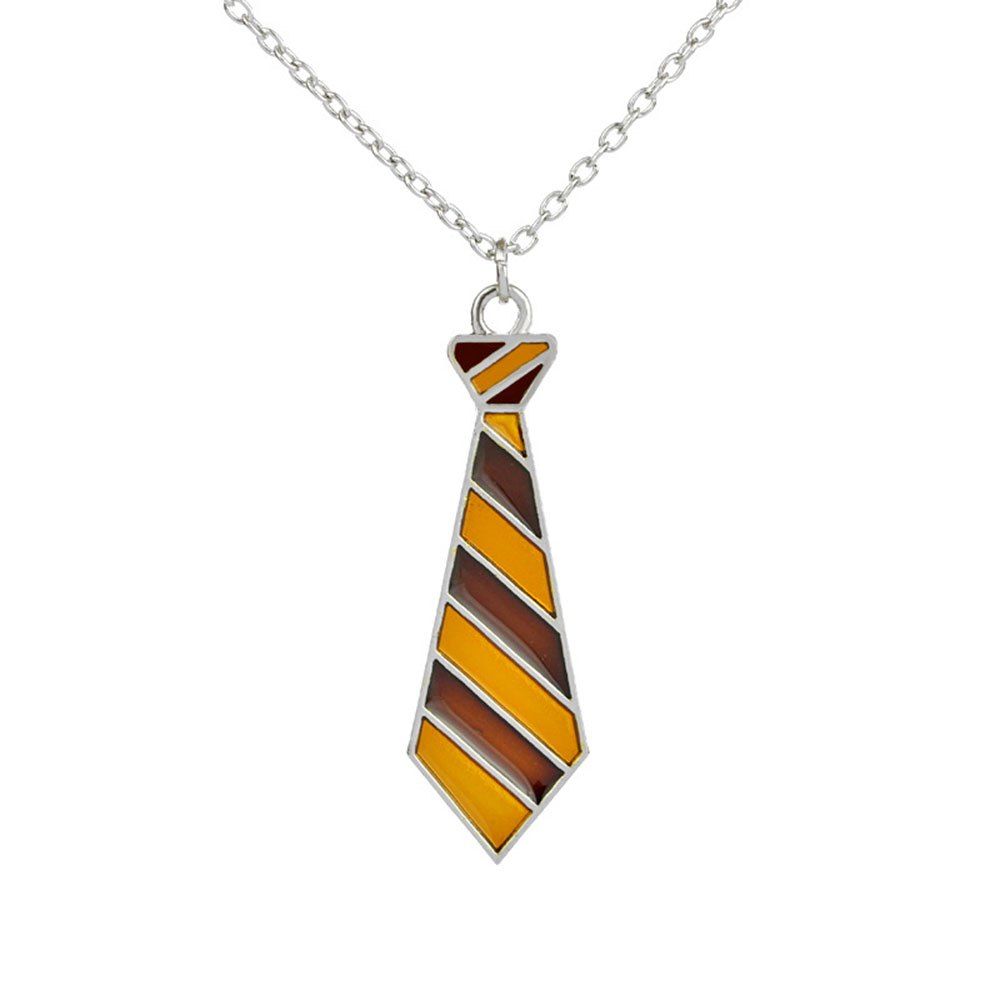

Twist Cartoon Tie Necklace, Bright yellow