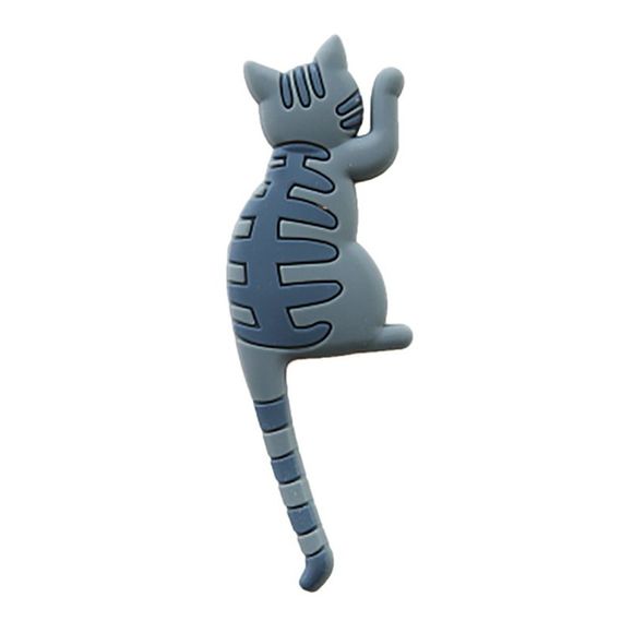 Magnette Mignonne de Réfrigérateur du Chat 3D d'Amusement avec Crochet de Queue - multicolor B 