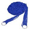 Hamac Oscillant Portatif de Balançoire de Maille avec Nylon Durable pour Camping Eextérieur - Bleu 