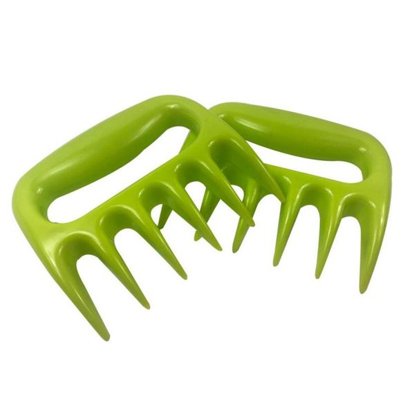 Fourchette à barbecue portable Bear Claw Beef Decomposer - Vert 