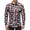 Chemise à carreaux à la mode pour hommes - multicolor A 2XL