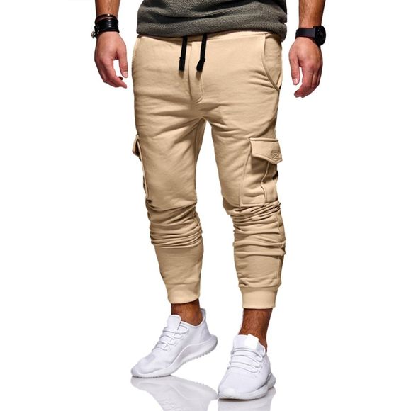 Pantalon Slim Casual Homme - Kaki Léger 2XL