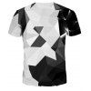 T-shirt à manches courtes avec impression numérique et motifs géométriques - multicolor A XL