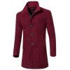 Trench-coat croisé homme col montant - Rouge Vineux XL