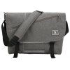 OIWAS Canvas Messenger Bag Pack Sacoche pour ordinateur portable à bandoulière pour ordinateur portable - Gris 