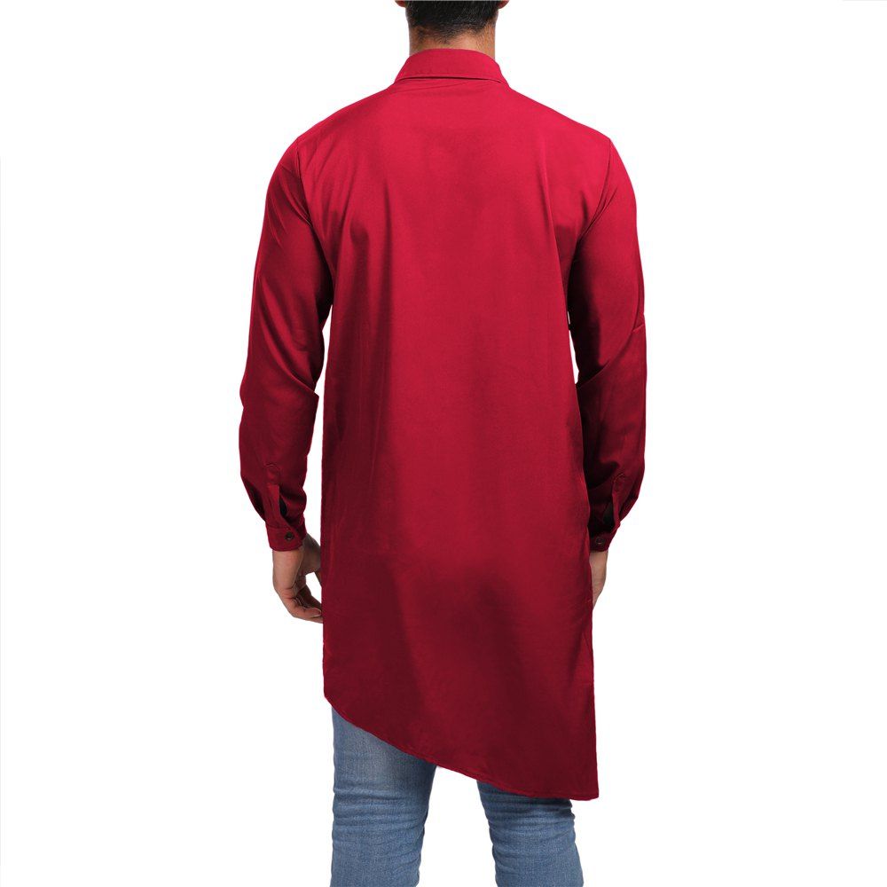 

Men's Evening Dress Shirt Gentleman Tuxedo, Red