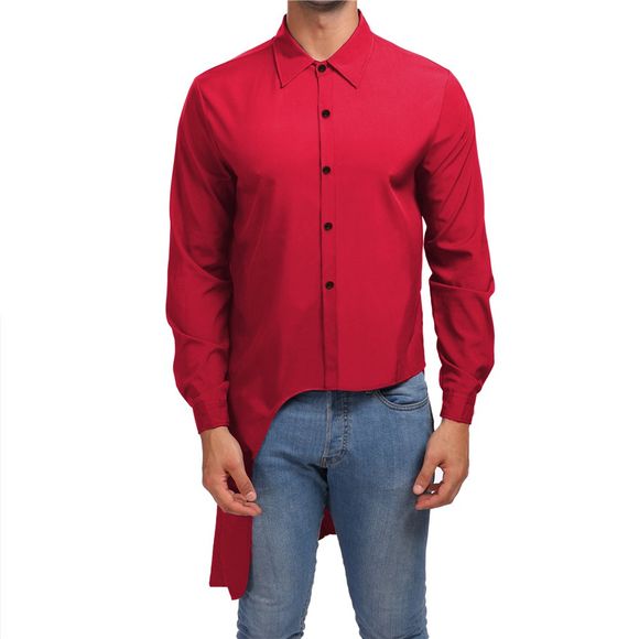 Chemise de soirée pour homme Gentleman Tuxedo - Rouge L