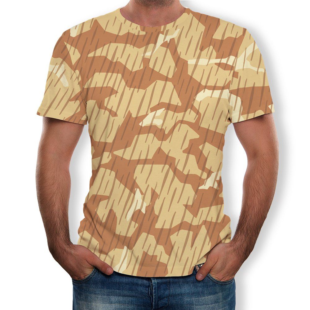 

Fashion Men's Short-Sleeved Round Neck Print T-Shirt, Multi-d