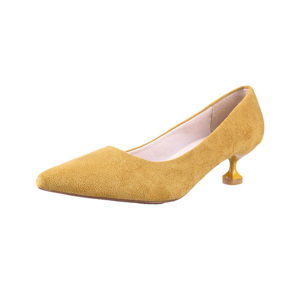 

Casual Pointy Cat Women'S Shoes, Yellow
