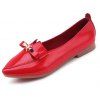Chaussures à bout pointu à semelle plate et décontractée - Rouge EU 39