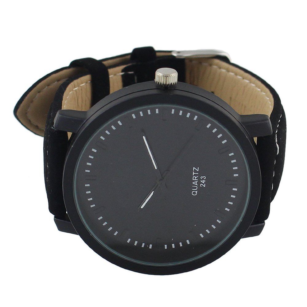 

Fashion Minimalist PU Leather Wristband Watch, Multi-a